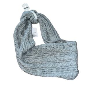 Sonoma gray cable knit super cozy loop scarf NWT